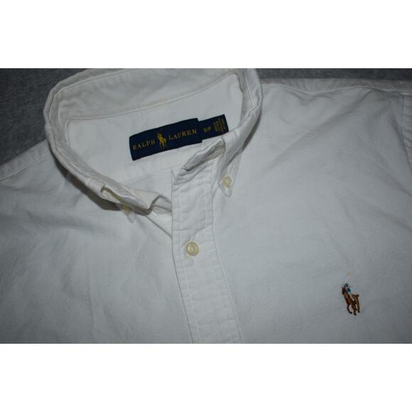 Polo Ralph Lauren Dress Shirt Men Size Small Classic Fit White Long Sleeve - Picture 4 of 6